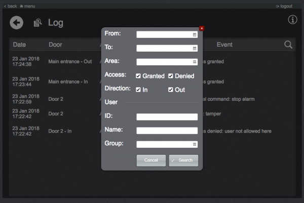 Plugin access control hid log search.png