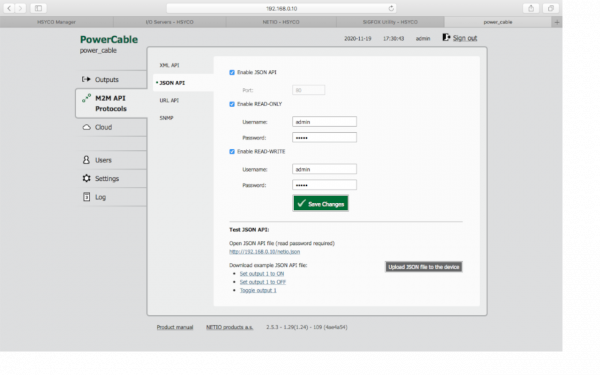 Network configuration